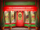 Laden Sie das Bild in den Galerie-Viewer, Fox Red Fabric/Vinyl Christmas Shop Backdrop for Photography