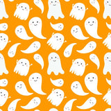 Laden Sie das Bild in den Galerie-Viewer, Fox Süßer Geist Orange Halloween Foto Vinyl Hintergrund