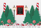 Laden Sie das Bild in den Galerie-Viewer, Fox Rolled Christmas Holiday Vinyl Christmas Backdrops - Foxbackdrop