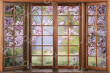 Laden Sie das Bild in den Galerie-Viewer, Fox Frühling Fenster Blumen Fotografie Vinyl Hintergrund