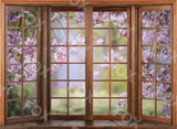 Laden Sie das Bild in den Galerie-Viewer, Fox Frühling Fenster Blumen Fotografie Vinyl Hintergrund