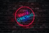 Laden Sie das Bild in den Galerie-Viewer, Fox Neon Christmas Lights Outdoor Photography Fabric/Vinyl Backdrop