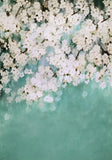 Laden Sie das Bild in den Galerie-Viewer, Fox White Flower Spring Vinyl Backdrop-Foxbackdrop