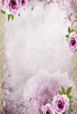 Laden Sie das Bild in den Galerie-Viewer, Fox Rolled Pink Flowers Lace Vinyl Photos Backdrop-Foxbackdrop