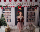 Laden Sie das Bild in den Galerie-Viewer, Fox Christmas Ginger Sweets Fabric/Vinyl Backdrop Designed by JT photography