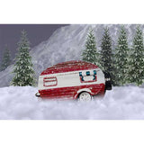 Laden Sie das Bild in den Galerie-Viewer, Fox Rolled Snow Christmas Tress FarmVinyl Photo Backdrop - Foxbackdrop