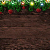 Laden Sie das Bild in den Galerie-Viewer, Fox Christmas Wood Backdrop