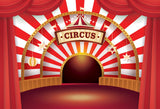 Laden Sie das Bild in den Galerie-Viewer, Fox Circus Performance Stage Vinyl Backdrop-Foxbackdrop