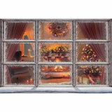 Laden Sie das Bild in den Galerie-Viewer, Fox Rolled Outdoor Christmas Vinyl Photos Backdrop-Foxbackdrop