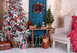 Laden Sie das Bild in den Galerie-Viewer, Fox Rolled Christmas Trees Vinyl Photography Backdrop - Foxbackdrop