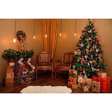 Laden Sie das Bild in den Galerie-Viewer, Fox Rolled Christmas Trees Lights Vinyl Photo Backdrops - Foxbackdrop