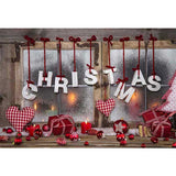 Laden Sie das Bild in den Galerie-Viewer, Fox Rolled Window Christmas Vinyl Photography Backdrop - Foxbackdrop