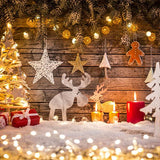 Laden Sie das Bild in den Galerie-Viewer, Fox Christmas Backdrop for Photography