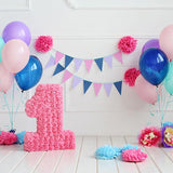 Laden Sie das Bild in den Galerie-Viewer, Fox Rolled Pink Balloons Girls Cake Smash Vinyl Backdrops-Foxbackdrop