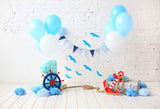 Laden Sie das Bild in den Galerie-Viewer, Fox Rolled Boy Birthday Cake Smash Vinyl Backdrop-Foxbackdrop