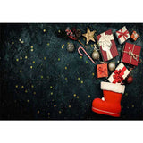 Laden Sie das Bild in den Galerie-Viewer, Fox Rolled Sky Stars Christmas Socks Vinyl Backdrop - Foxbackdrop