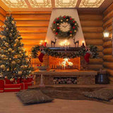 Laden Sie das Bild in den Galerie-Viewer, Fox Rolled Christmas Party Vinyl Backdrops-Foxbackdrop