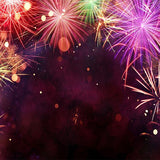 Laden Sie das Bild in den Galerie-Viewer, Fox New Year Fireworks Vinyl Photos Backdrop-Foxbackdrop