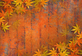 Laden Sie das Bild in den Galerie-Viewer, Fox Autumn Orange Leaves Vinyl Photos Backdrop-Foxbackdrop