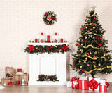 Laden Sie das Bild in den Galerie-Viewer, Fox Rolled Christmas Trees Vinyl Photos Backdrop - Foxbackdrop