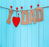 Laden Sie das Bild in den Galerie-Viewer, Fox Rolled Love Dad Father&#39;s Day Vinyl Backdrop-Foxbackdrop