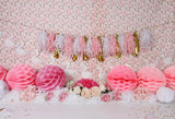 Laden Sie das Bild in den Galerie-Viewer, Fox Rolled Pink Cake Smash Birthday Vinyl Backdrop Designed by Rhiannon-Foxbackdrop