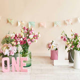 Laden Sie das Bild in den Galerie-Viewer, Fox Rolled Flowers Cake Smash Vinyl Backdrop-Foxbackdrop