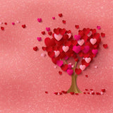 Laden Sie das Bild in den Galerie-Viewer, Fox Rolled Pink Tree Vinyl Valentine Day Backdrop-Foxbackdrop