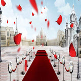 Laden Sie das Bild in den Galerie-Viewer, Fox Rolled Red Carpet Valentine Vinyl Backdrop for Photography-Foxbackdrop