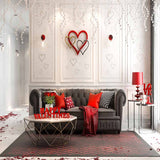 Laden Sie das Bild in den Galerie-Viewer, Fox Rolled Vinyl Indoor Sofa Valentine&#39;s Day Photo Backdrop-Foxbackdrop