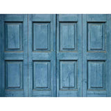 Laden Sie das Bild in den Galerie-Viewer, Fox Rolled Blue Door Retro Vinyl Photography Backdrop-Foxbackdrop