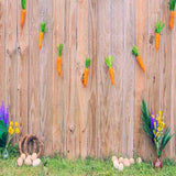 Laden Sie das Bild in den Galerie-Viewer, Fox Rolled Vinyl Easter Wood Carrot Backdrop Designed by Nosheen Iqbal-Foxbackdrop