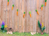 Laden Sie das Bild in den Galerie-Viewer, Fox Rolled Vinyl Easter Wood Carrot Backdrop Designed by Nosheen Iqbal-Foxbackdrop