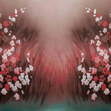 Laden Sie das Bild in den Galerie-Viewer, Fox Rolled Red White Flower Dreamy Vinyl Backdrop for Children-Foxbackdrop