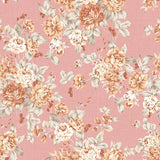 Laden Sie das Bild in den Galerie-Viewer, Fox Retro Flowers Salmon Color Vinyl Backdrop for Photography-Foxbackdrop