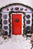 Laden Sie das Bild in den Galerie-Viewer, Fox Outdoor Snow Christmas Vinyl Photos Backdrop-Foxbackdrop