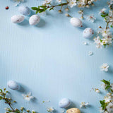 Laden Sie das Bild in den Galerie-Viewer, Fox Rolled Sky Blue Easter Egg Vinyl Photo Backdrop-Foxbackdrop