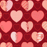 Laden Sie das Bild in den Galerie-Viewer, Fox Rolled Red Splice Heart Vinyl Valentine Day Backdrop-Foxbackdrop