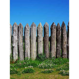 Laden Sie das Bild in den Galerie-Viewer, Fox Rolled Spring Fence Sky Vinyl Backdrops for Photography-Foxbackdrop