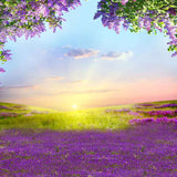 Laden Sie das Bild in den Galerie-Viewer, Fox Rolled Purple Lavender Flowers Scenery Vinyl Photo Backdrop-Foxbackdrop