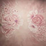 Laden Sie das Bild in den Galerie-Viewer, Fox Rolled Pink Flowers Dreamy Vinyl Children Photo Backdrop-Foxbackdrop