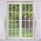 Laden Sie das Bild in den Galerie-Viewer, Fox Rolled White Curtain Window Vinyl Backdrop-Foxbackdrop