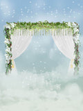 Laden Sie das Bild in den Galerie-Viewer, Fox Rolled Wedding Flowers Vinyl Photos Backdrop-Foxbackdrop