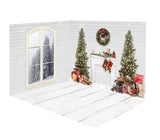 Laden Sie das Bild in den Galerie-Viewer, Fox 3 PCS Christmas Room Set Vinyl Photo Backdrop - Foxbackdrop