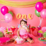 Laden Sie das Bild in den Galerie-Viewer, Fox Pink Balloons Children Birthday Vinyl Backdrop Design By Neiva-Foxbackdrop